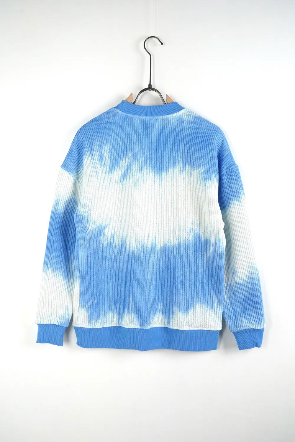 Felpa girocollo macchiata blu