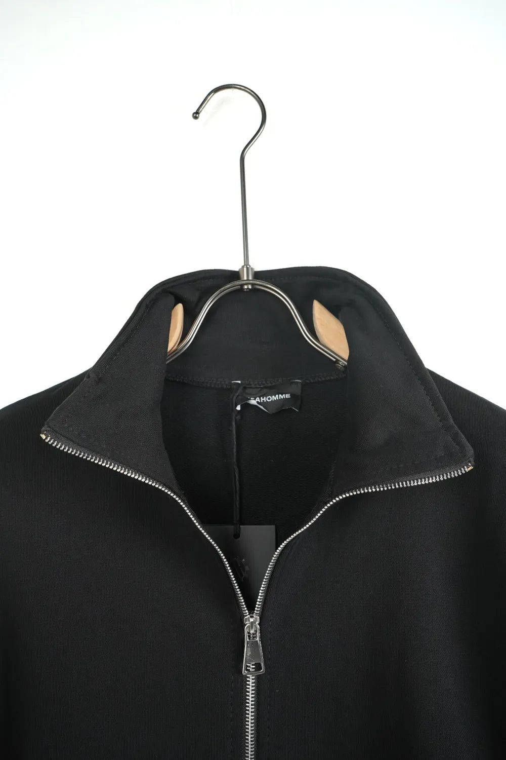 Felpa con zip collo alto