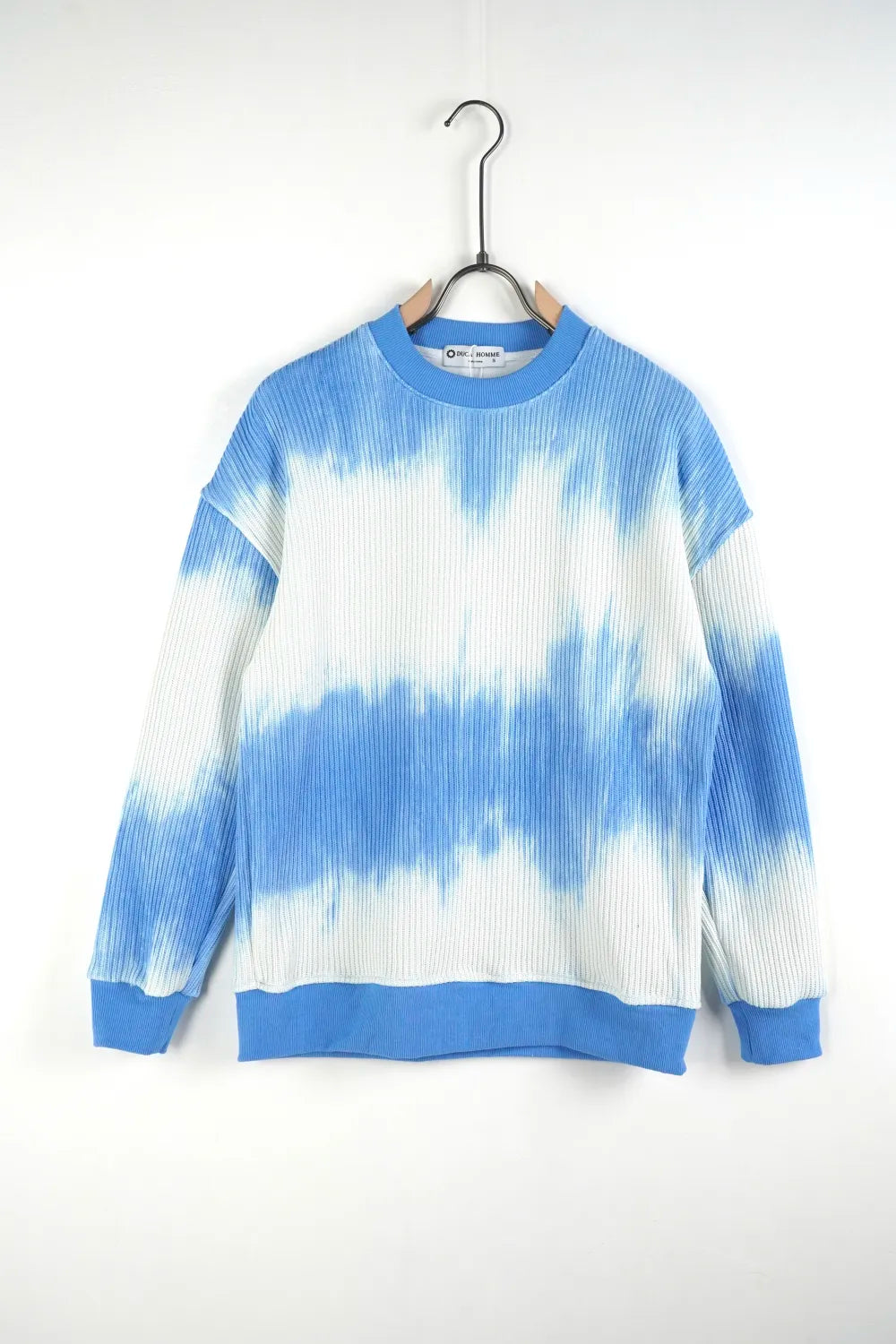 Felpa girocollo macchiata blu