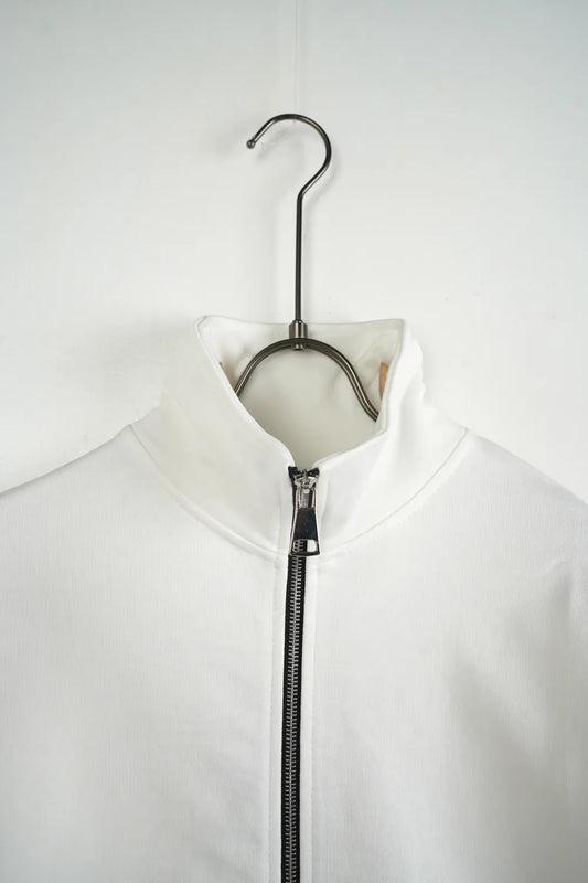 felpa con zip collo alto