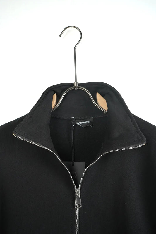 Felpa con zip collo alto