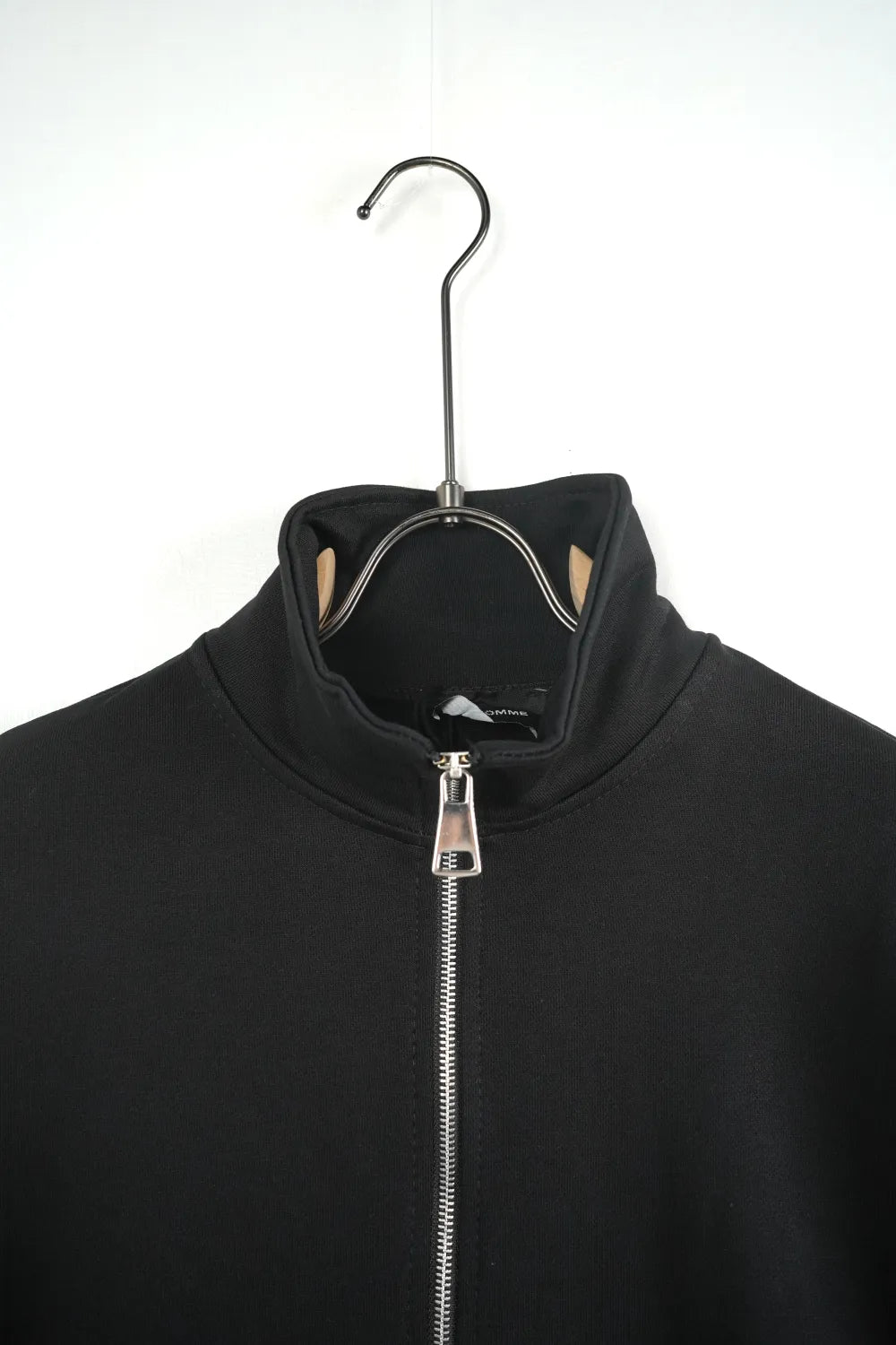 Felpa con zip collo alto